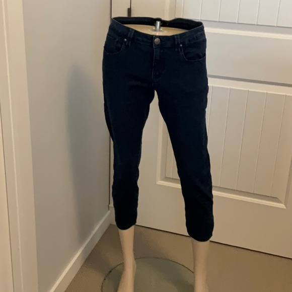 Nanette Lepore Women’s Dark Wash Crop Jean Size 10 - Picture 1 of 9